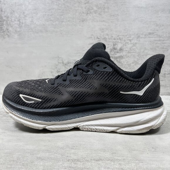 Hoka One One Clifton 9 Running Shoes - Women's Size 6.5 - Black - Picture 5 of 10